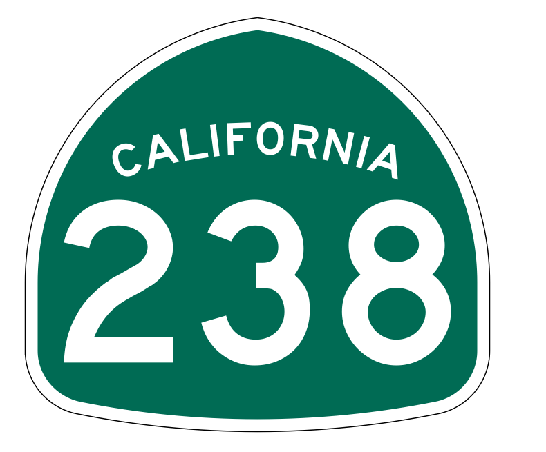 California State Route 238 Sticker Decal R1294 Highway Sign - Winter Park Products