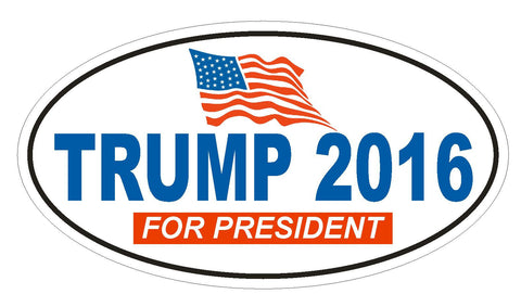 DONALD TRUMP 2016 TRUMP FOR PRESIDENT BUMPER STICKER or Helmet Sticker D823 - Winter Park Products